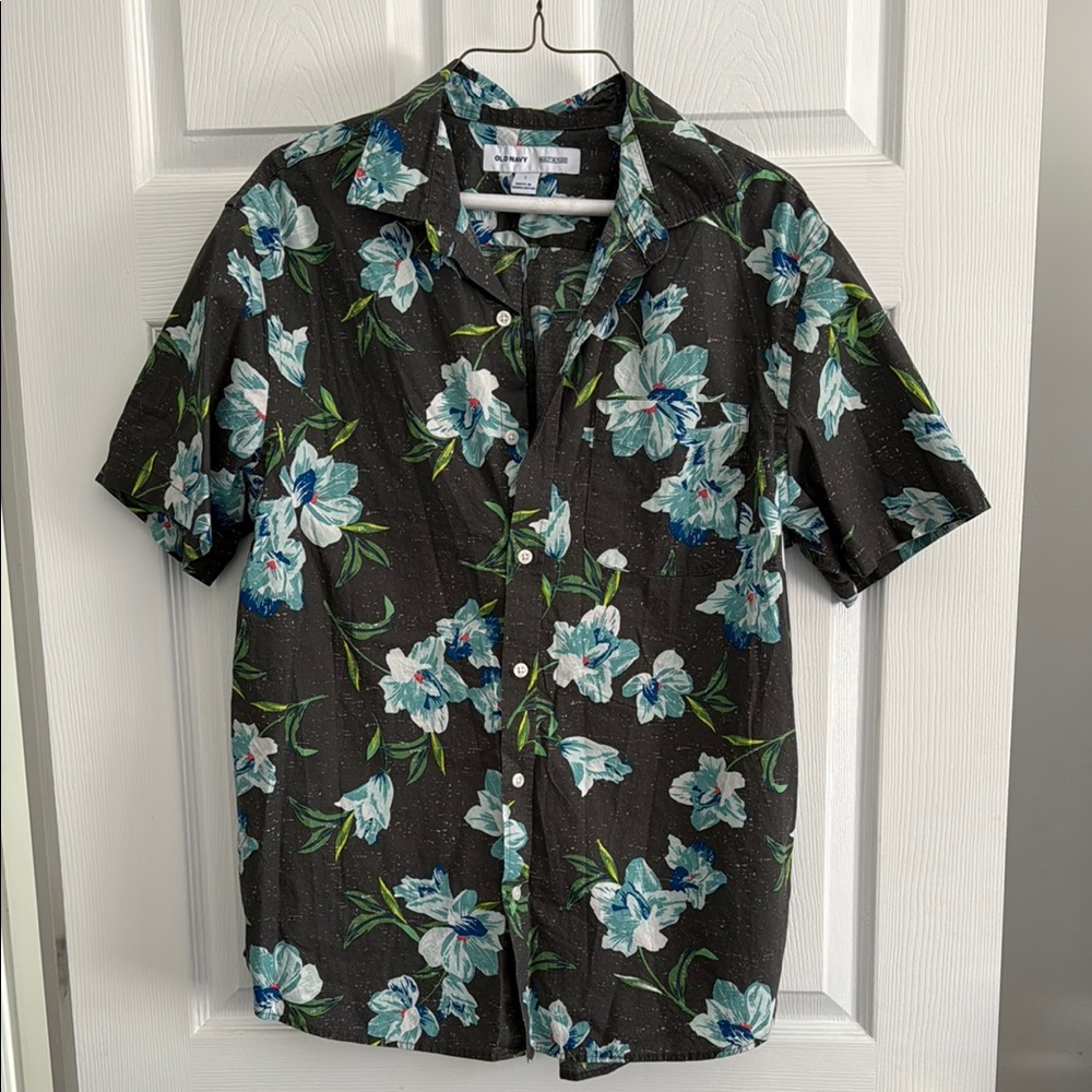 Floral Black Shirt